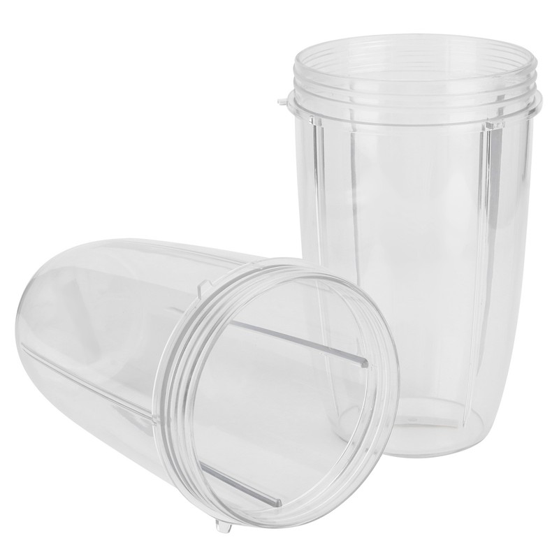 2Pcs Juicer Cup Transparent Mug Replacement Food Blender Accessory Fit