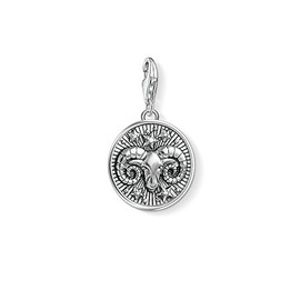 Thomas Sabo Men Women Charm Pendant Zodiac Sign Aries Charm Club 925 Sterling silver 1640-643-21