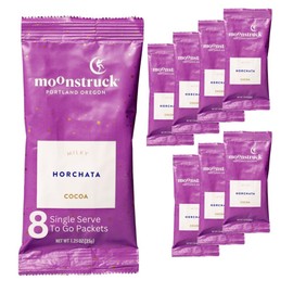 Moonstruck Chocolate Single Serve Horchata Hot Chocolate Packets, 8 Count (Pack of 1)