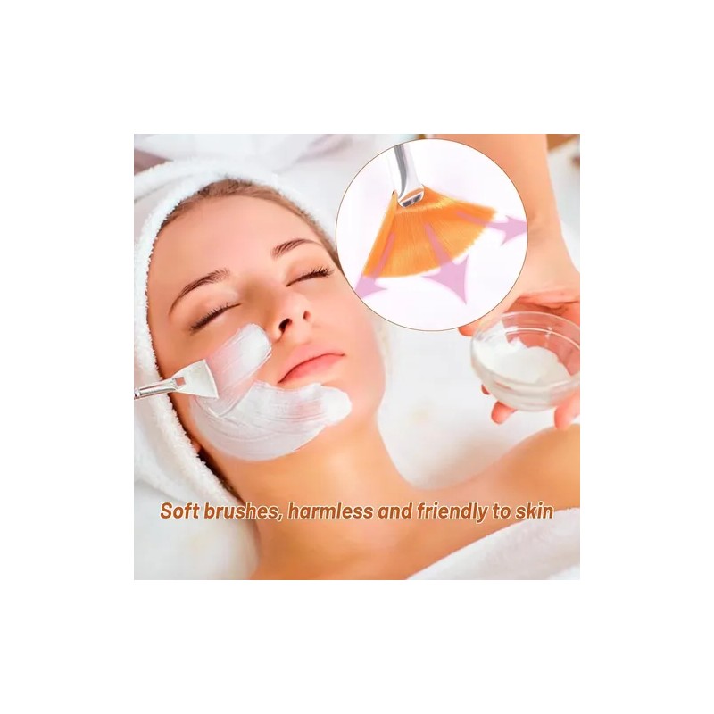 Kit 48 Brochas Premium Para Mascarilla Facial Serum Spa