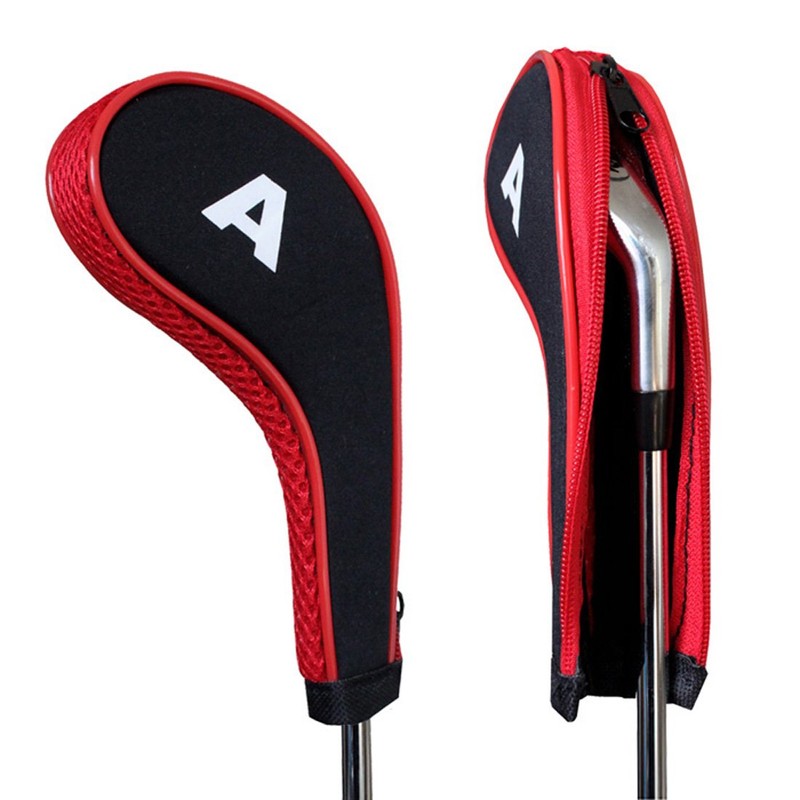 Andux Count Print Golf Iron Covers with Zipper Long Neck