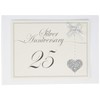 White Cotton Cards 25th Anniversary, Heart Photo Album (LLA25T), of