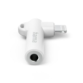 Hama Adapter 90° Lightning - 3.5mm Jack White