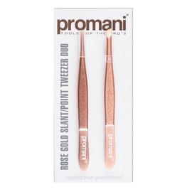 Rose Altın Cımbız Seti (eğik ve Sivri Uçlu)