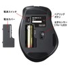 Sanwa Supply Bluetooth Blue LED Mouse (5 Buttons, Red) MA-BB518R