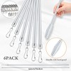 Shimeyao 6 Pack Stainless Steel Iron Curtain Pull Wand Universal