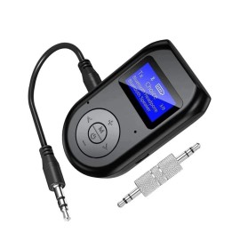 Unbranded BT-11 4-in-1 Wireless Bluetooth Audio Transmitter and Receiver with Display