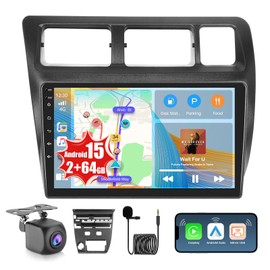 2+64GB Android 15 Car Stereo for Toyota Corolla 1991-1997 Wireless Carplay Android Auto, 9" Touch Screen Car Radio with Bluetooth EQ GPS WiFi FM/RDS 26UI Backup Camera (Manual A/C)