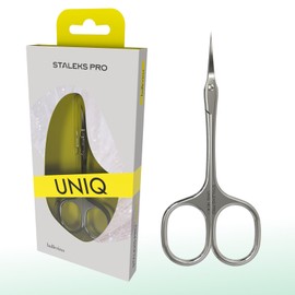 STALEKS PRO UNIQ - Tijeras profesionales para cutículas "Ballerina" Uniq 10 Tipo 4 SQ 10/4