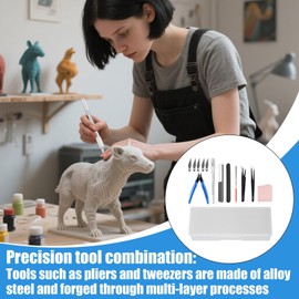 3D Printer Tool Kit | Hobby Building Kit Hardware | Portable Printer Cleaning Tools for Sanding Carving Polishing Detailing Hobby Woodworking Craft