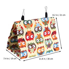 POPETPOP Bird Snuggle Hut-Pet Bird Nest House Bed,Parrot Habitat Cave Hanging Tent for Parrots Budgies Parakeet Cockatiels Lovebird Conure-Large