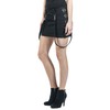 Gothicana by EMP Ladies Black Short Skirt with Buckles, black