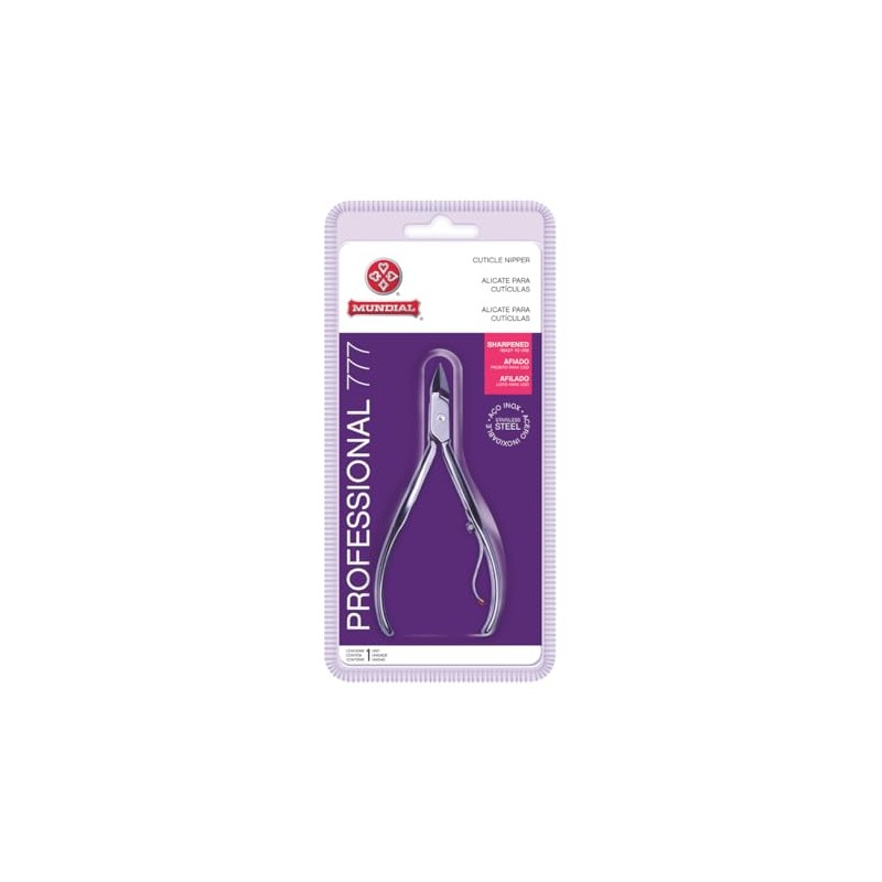Mundial Cuticle Nipper 777 Pro Stainless Steel Inox