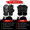Beingfit Open Finger Gloves Boxing Gloves (SMALL, White)
