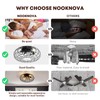 NookNova Ceiling Fan with Lights, 16 Inch Caged Ceiling Fan
