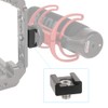 CAMVATE 3/8"-16 Cold Shoe Mount Adapter with Positioning Pins Compatible