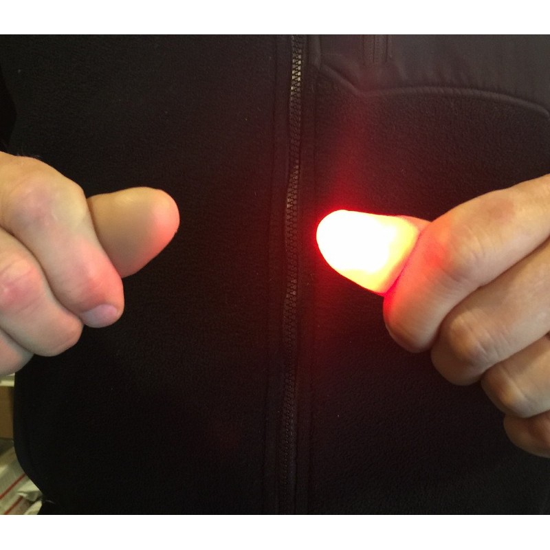 London Magic Works Red Fingertip Light Illusion, 1 Pair