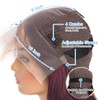 Afribye 13x6 Burgundy Body Wave Lace Front Wigs Human Hair