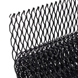 AggAuto Universal Seagull Racing Grille, 100 x 33 cm Expanded Grille, Aluminium Alloy Car Grill Mesh, Automotive Radiator Grille, Hole Size 8 x 25 mm