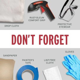 Rust-Oleum 376298 Stops Rust Turbo Spray System Spray Paint, 24 oz, Flat Black