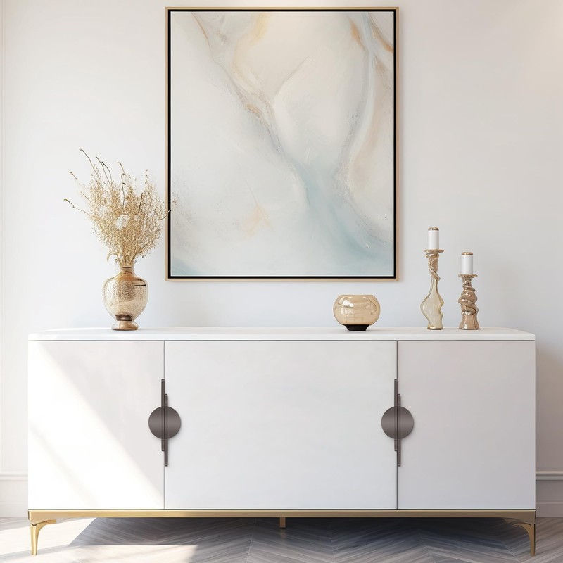 Sknrlko 2 Pack Grey Half Moon Cabinet Pulls Drawer Pulls,Semicircle