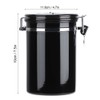 Stainless Steel Sealed Canister Coffee Bean Flour Sugar Container Holder