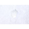 35.4in Christmas Tree Skirt White Fine Workmanship Soft Thick Fluffy