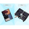 Compression Packing Cubes Set Extensible Travel Luggage Organiser Bags for