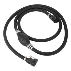 Marine Fuel Line 3/8in Marine Boat Motor Fuel Gas Hose Line Assembly Primer Bulb Connector Transfer Outboard Fuel Line Assembly