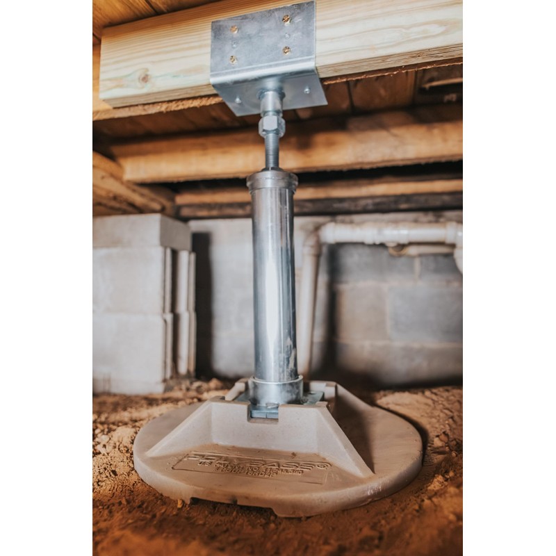 Crawl Space DIY - 18" Round PolyBase Crawl Space Support