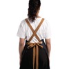 Whites Chefs Clothing B984 Southside X-Cross Back Apron With Tan