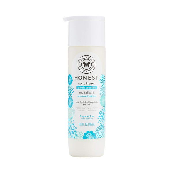 The Honest Company Purely Sensitive Conditioner | Fragrance Free | Hypoallergenic & Dermatologist Tested | Gentle for Babies | Tear Free | Paraben Free | Calendula & Aloe | 10 Fluid Ounce
