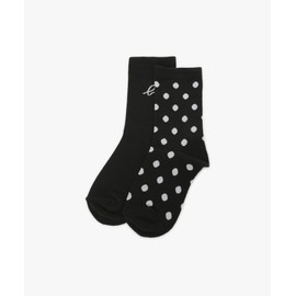 [アニエスべー] キッズ サークル柄 ソックス AC58 E CHAUSSETTE 3(L) ブラック
