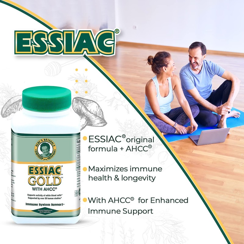 Essiac Gold® with AHCC® – Premium Immune System Booster –