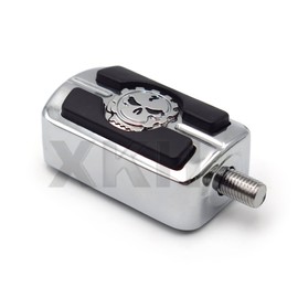 XKH- Motorcycle Skull Shifter Peg Compatible with Electra Wide Super Low Glide Softail XLX CHROMED [B07FK3B3N8]