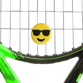 TT Sports Emoji Tennis Dampeners Set of 3 and 6 in Different Types - Vibration Damper in Emoji Design - Funny Tennis Mute (Pack of 3)