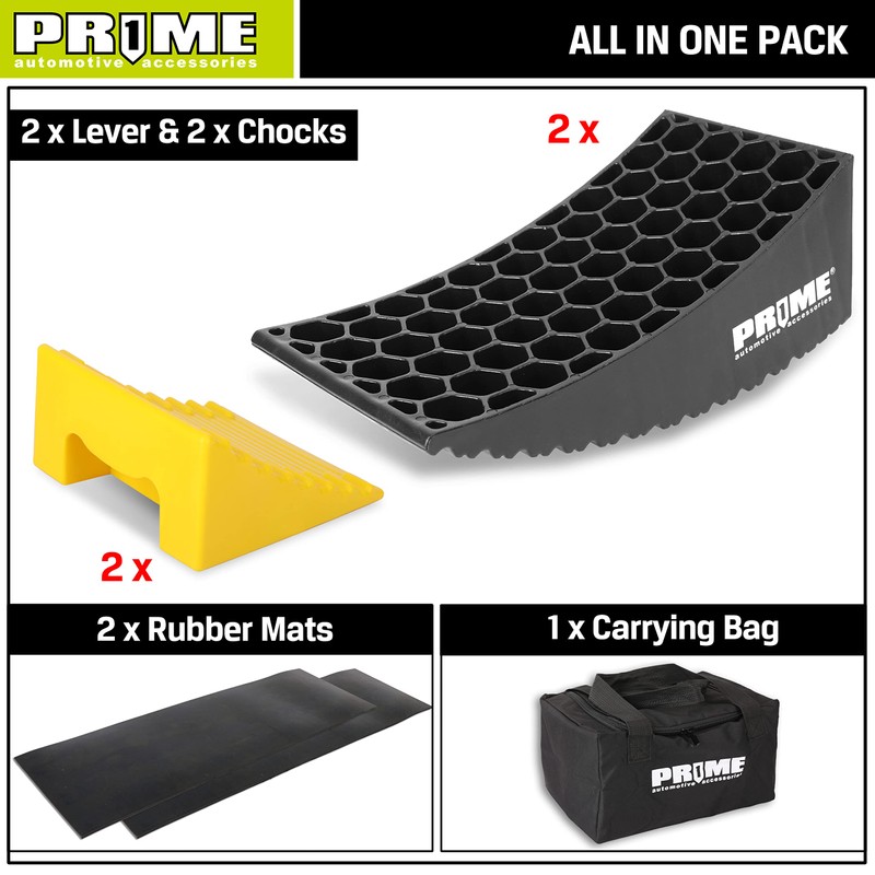 Prime 1 PR1ME Camper Leveler, 2 Pack RV Leveling Blocks,