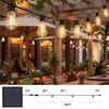 YaaFen 52FT Solar String Lights Outdoor Waterproof Patio Lights with