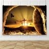 Canessioa Jesus Christ Cross Backdrop Resurrection of Jesus He is