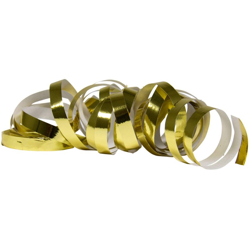 Folat - Serpentine metalliche color oro 4m - 2 pezzi