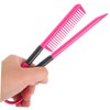 Healvian Shaped Foldable Hair Straightening Comb Portable Hairdressing Tool for