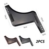 2-Piece Beard Stencils, Beard Styling Shapes, Symmetrical Beard Stencils for