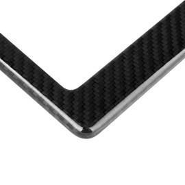 Kia Stinger GT Reflective Kia Stinger GT Real Black 100% Carbon Fiber License Plate Frame