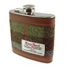 Harris Tweed Hip Flask 6oz in MacLeod Tartan