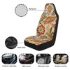 Qpednta Boho Floral Car Seat Covers 2 Pcs Stretch Polyester