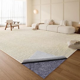 100% Waterproof Carpet pad, 8x10 Rug pad, Non-Slip Carpet pad, Carpet pad for All Floors and finishes, Felt pad for Under Carpet Non-Slip pad, Keeps Carpet in Place Soft and Secure