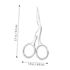 FRCOLOR 2pcs Eyebrow Grooming Set Precision Brow Scissors and Brush Comb for Women Nose Hair Trimming Tool Durable Beauty Essentials for Daily Use