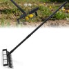 Garden Hoe and 12-Tine Rake 76.8" Stirrup Hoe Heavy Duty