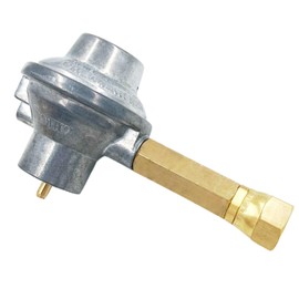 Regulador de tanque de propano MENSI de 1 lb con adaptador hembra de 3/8 pulgadas para barbacoa de gas de camping al aire última intervensión convertida en una botella de una libra con mango