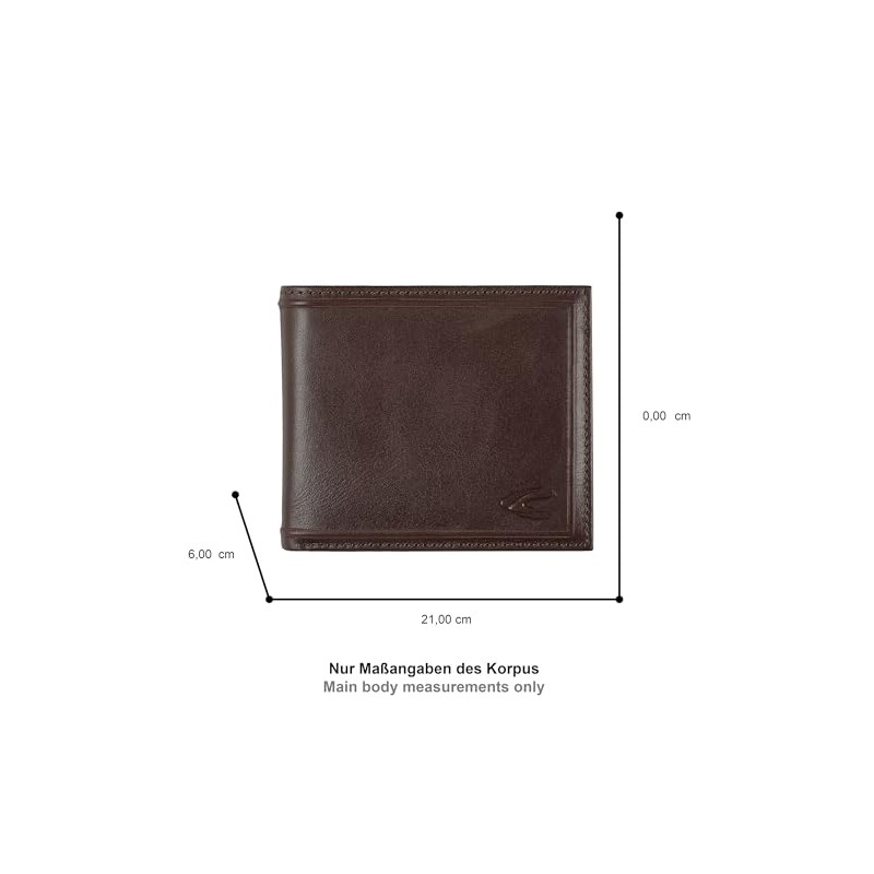 camel active Wood Jeans Wallet Brown
